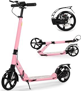 Kick Scooter for Kids Ages 8-12, 200mm Big Wheels Scooter for Adults with Disc Brakes, Adult Scooter with Carry Strap and Double Shock Absorption, Foldable Scooters for Teenagers15