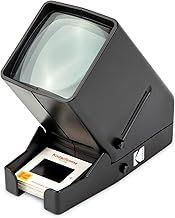 Kodak RODESV25 35-mm Slide Projector and Film Viewing Device, Battery-Operated, 3x Magnification, LED Illuminated Display, for 35-mm Slides and Film Negatives, Black