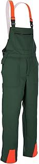 Professional Chainsaw Protection KWF Dungarees with Cut Protection Forest Trousers, 27, Grün orange, 500
