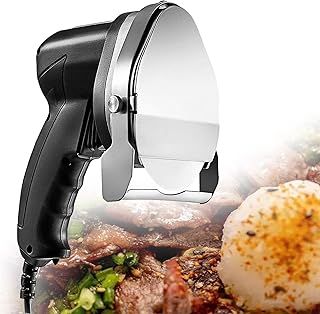 Gyro Knife Electric Kebab Slicer,Commercial Shawarma Meat Cutter,Electric Gyro,with 2 Blade 80w Turkish Kebab Slicer Gyro Cutter for Shawarma,Battery