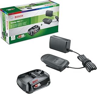 Bosch Battery and Charger Starter Set PBA 18V (18 Volt System, 2.5Ah Battery, Charger, in Carton Packaging)