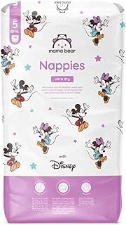 Amazon Brand - Mama Bear Disney Ultra Dry Nappies, Size 5 (10-16 kg), 76 Count, White