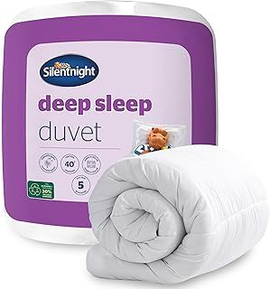Silentnight Deep Sleep King Duvet 10.5 Tog – All Year Round Soft and Comfortable Quilt Duvet Ideal for Spring, Summer, Autumn, and Winter – Hypoallergenic and Machine Washable – 225x220cm, White