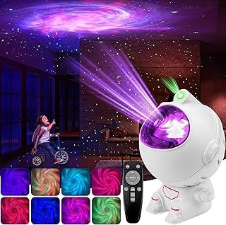 Astronaut Galaxy Star Projector Starry Night Light With Nebula, Timer and Remote Control for Bedroom, Gaming Room, Party - Gifts for Kids and Adults