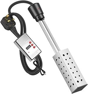 Electric Immersion Water Heater, Bucket Water Heater, Household High Power Submersible Pool Bathtub Heater with Thermostat,Auto Shutoff