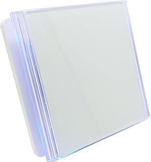 CTQF100t Smart LED 4" Inch Bathroom Extractor Fan with Timer Overrun Delay. White Glass High Airflow Silent Bathroom Fan | Toilet Ventilation | Kitchen Ceiling Extractor | Fan Shower 240v