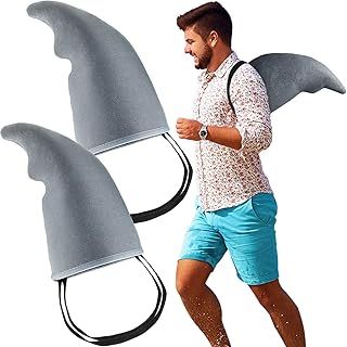 2 Pieces Shark Fin Accessory Gray Shark Fin Dog Costume Easy to Wear Sharks Play Costume Props for Kids Boys Cosplay