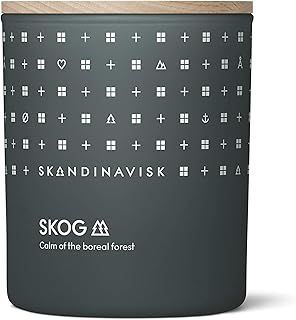 Skandinavisk Skog 'Forest' Mini Scented Candle. Fragrance Notes: Pine Needles and Fir Cones, Birch Sap and Lily of The Valley. 65 g.