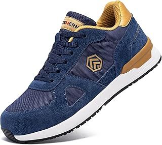 LARNMERN PRO Safety Shoes for Men Women Steel Toe Cap Trainer Lightweight Breathable Work Trainer SRC Non-Slip Trainers
