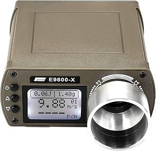 WERPOWER Action Union Airsoft Gun Speed Tester BBS Chronograph Shooting High-Power E9800-X Speed Tester with HD LCD Screen Display