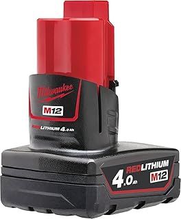 Milwaukee M12B4 4.0Ah Lithium-Ion Battery - Red
