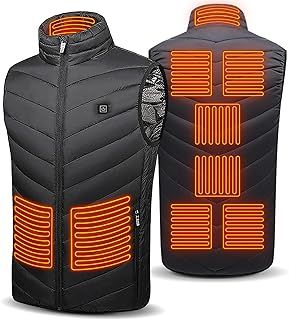 Warming Heated Vest USB, Electric Heated Body Warmer, Heated Jackets for Men/Women, Washable Heated Gilet Heated Clothing with 3 Levels Heat Settings, Heat Vest for Motorcycle Fishing Skiing