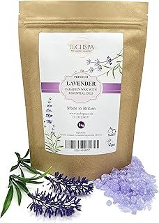 Techspa Lavender Paraffin Wax With Essential Oils a Therapeutic Treatment for Hands and Feet 1kg