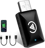 Wireless CarPlay Adapter UK for iPhone, 2024 Upgrade Plug & Play Wireless CarPlay Dongle for iPhone (iOS 10+) – Compatible with 2016+ Vehicles, USB-C Adapter Included