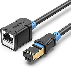 VENTION Cat6 Ethernet Extension Cable 0.5m Ethernet Extender 1000Mbps Male to Female Patch Cord Connector Gigabit Lan Network STP Network Cable for PC Switch Router Support Cat6 / Cat5e / Cat5