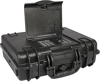 Camera Hard Case with Foam | Hand Gun Case | Protective Instrument IP67 Waterproof Case for Telescope, Camera Storage with Customizable Foam Easy Carrying | Locked Storage Box | Flight Case