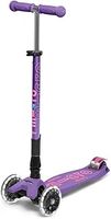 Micro Scooters | Maxi Micro Deluxe Foldable Children's Scooter | Big Wheels | Handlebar Adjustable | 5-12yrs | Boys & Girls | Purple