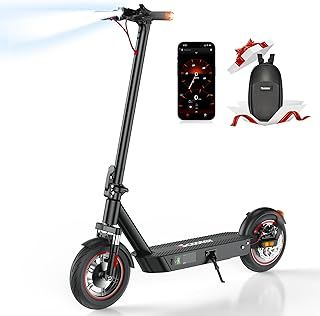 iScooter i10Plus Electric Scooter Adults, Fast Electric Scooters with APP Control, 50KM Max Range & 4 Speed Levels, Dual Suspensions, 3 Braking Systems and Turn Signals