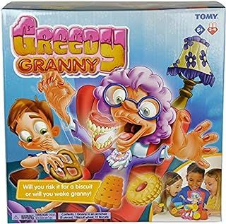 TOMY Greedy Granny Children's Board Game, Family and Preschoo Action Game for Kids 5, 6, 7, 8 Year Old Boys and Girls and Adults