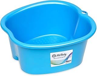 Large Foot Bath Spa Bowl for Home Use - Sturdy Plastic Foot Soak Basin for Pedicure, Relax, Detox and Massage - Foot Tub Get Rid of Callus, Cuticles, Dead Skin - Fits All Size