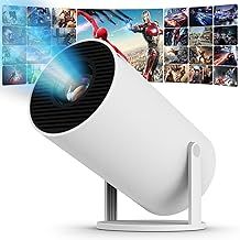 Mini Projector Android 11-8K Portable Projector 120 ANSI Lumens, Support 180° Rotation and Auto Keystone, Wifi6丨BT5.4, Home Theater Movie HD Projector Compatible with Laptop丨HDMI丨USB(White)