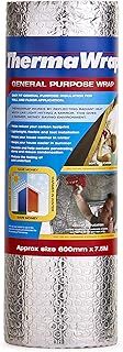 ThermaWrap 600mm x 7.5m x 3.7mm Insulating Wrap Easy Install Bubble Foil Insulation Ideal for Attics, Lofts, Floors, Sheds, Caravans, Boats, Greenhouses, Pet Homes and Garages- High Quality Aluminium Foil Reflective Layers for Maximum Heat Retention and Energy Saving