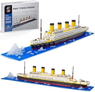 Titanic Ship Model Building Block Sets, Micro Mini Blocks for Kids & Adults Gift(1860Pcs)