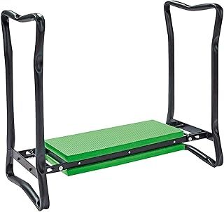 Parkland Folding Portable Garden Kneeler and Foam Chair Seat 2 In 1 Foldable Bench Gardening Lawn Knee Kneeling Pad Mat Soft Padded Stool Lightweight New
