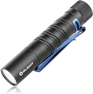 OLIGHT I5T EOS Slim EDC Torch 300 Lumens Powered by Single AA Battery, Tail Switch Flashlight with Beam Distance 196ft, Dual-Output for Camping and Hiking, Black