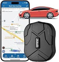 TKMARS GPS Tracker Car Tracker Magnet Anti-theft Real-Time Tracker Device 5000mah Battery GPS Locator Waterproof for Vehicle Car Truck No Subscriptiob TK905