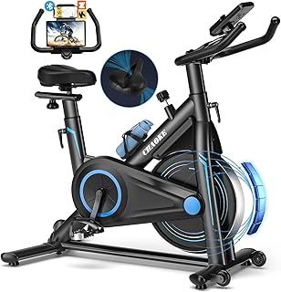 CHAOKE Exercise Bike Indoor Cycling, Stationary Bike 360LBS Capacity, Fully Adjustable Magnetic Resistance Silent Fitness Bike, Comfortable Seat, Tablet Holder for Home Gym Cardio Workout Training