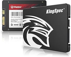 KingSpec 512GB 2.5" SATA III 6Gb/s SSD, Read Speed up to 550MB/s, 3D NAND Flash Internal Solid State Drive for Desktop & Laptop