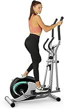 THERUN Cross Trainer for Home Use, Magnetic Hyper-Quiet Compact Elliptical Machine w/ 8 Levels Adjustable Resistance, 6KG Flywheel, Pulse Sensor, LCD Monitor, Bottle Holder