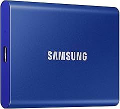 Samsung T7 Portable SSD 1TB - Up to 1050MB/s - USB 3.2 External Solid State Drive, Blue (MU-PC1T0H/AM)