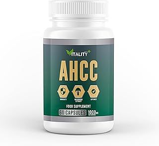 Premium AHCC Capsules - Active Hexose Correlated Compound 1000mg per Serving - 60 Capsules, 1 Month Supply - Immune Support & Liver Health Supplement
