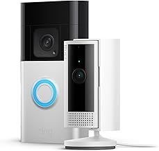 Ring Battery Video Doorbell Plus (Newest gen) + Ring Indoor Camera (2nd Gen) | Wireless Video Doorbell Camera with 1536p HD Video, Head-To-Toe View, Colour Night Vision, Wi-Fi, DIY | Easy to install
