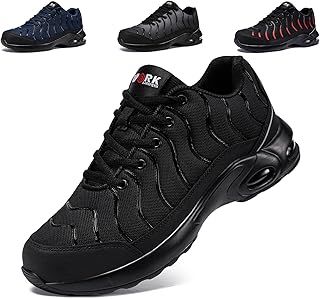 LARNMERN Safety Trainers Men Women Lightweight Puncture-Proof Steel Toe Cap Trainers Work Comfortable Safety Shoes Protective Work Shoes Breathable Safety Footwear Cushioning 2.5UK-14UK