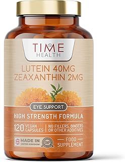 Lutein 40mg with Zeaxanthin 2mg – New Micro-encapsulated Formula – 100% Pure Natural Highly Bioavailable – UK Manufactured (120 Capsule Pouch)