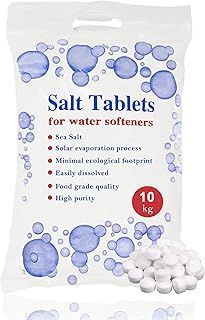 HSD 10 Kg Salt Tablets | Water Softener | Food Grade | Compatible to All Water Softener Machines 100% Genuine British Salt Tablet, Tablet Salt of Premium (1)