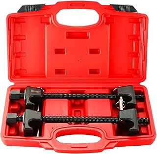DASBET Macpherson Strut Spring Compressor Tool Kit 2PCS Coil Spring Compressor with Detent Pins Spring Compressor with 10.5in Range for Suspension Work