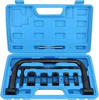 FreeTec 10PC Valve Spring Compressor Kit, Universal Valve Spring Compressor Tool with C Clamp and Pushers, Engine Valve Removal Tool Valve Compression Tool for Car Motorcycle ATV Small Engine
