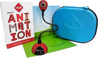 HUE Animation Studio: Complete Stop Motion Kit (Camera, Software, Book) for Windows/macOS (Red) with Carry Case