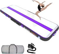 Air Training Mats 10ft/13ft/16ft/20ft Inflatable Gymnastics Tumbling Mat 4/6/8 inchs Thickness Mats for Home Use/Gym/Yoga/Training/Cheerleading/Outdoor/Beach/Park wih Electric Air Pump