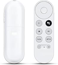 Eplacement Voice Remote Control for Google Chromecast 4k Snow Streaming Media Playe, G9N9N GA01920 with YouTube and NETFLIX Shortcut Buttons（Battery not included）