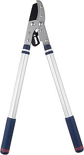 Spear & Jackson 8100RS Razorsharp Ratchet Anvil Lopper - Powerful Progressive Carbon Steel Blades for Smooth Easy Cutting - Twist & Lock Mechanism - Extends to 72cm (28") - Ergonomic Comfort Grips