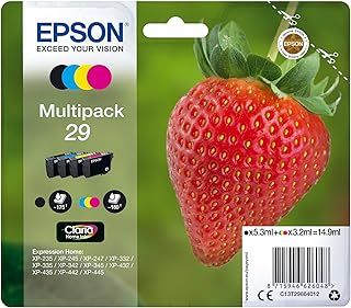 Epson 29 Strawberry Genuine Multipack, 4-colours Ink Cartridges, Claria Home Ink