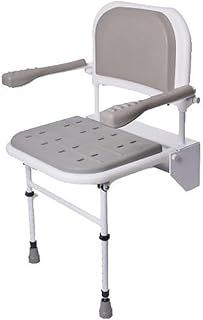 NRS Healthcare Folding Shower Seat with Legs, Padded Seat, Padded Backrest and Padded Armrests