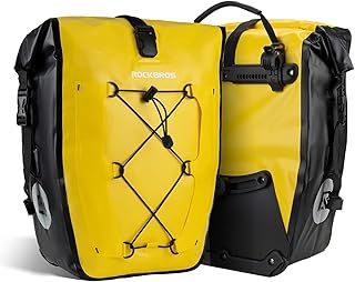ROCKBROS Bike Pannier Bag 25L-32L 100% Waterproof Rear Rack Bike Bag Bicycle Bag for Rear Carrier Bike Handbag for Cycling Touring Travelling