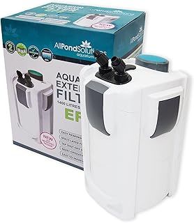 allpondsolutions EFX Aquarium External Fish Tank Water Filter for Coldwater, Tropical or Marine Aquariums, for Tanks Up to 1000 Litres – Includes Filter Media, hose and Spray Bar - Full Kit.