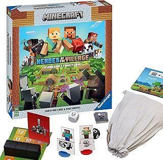 Ravensburger Minecraft Heroes of the Village Board Game for Kids Age 6 Years Up - 2 to 4 Players for Boys and Girls